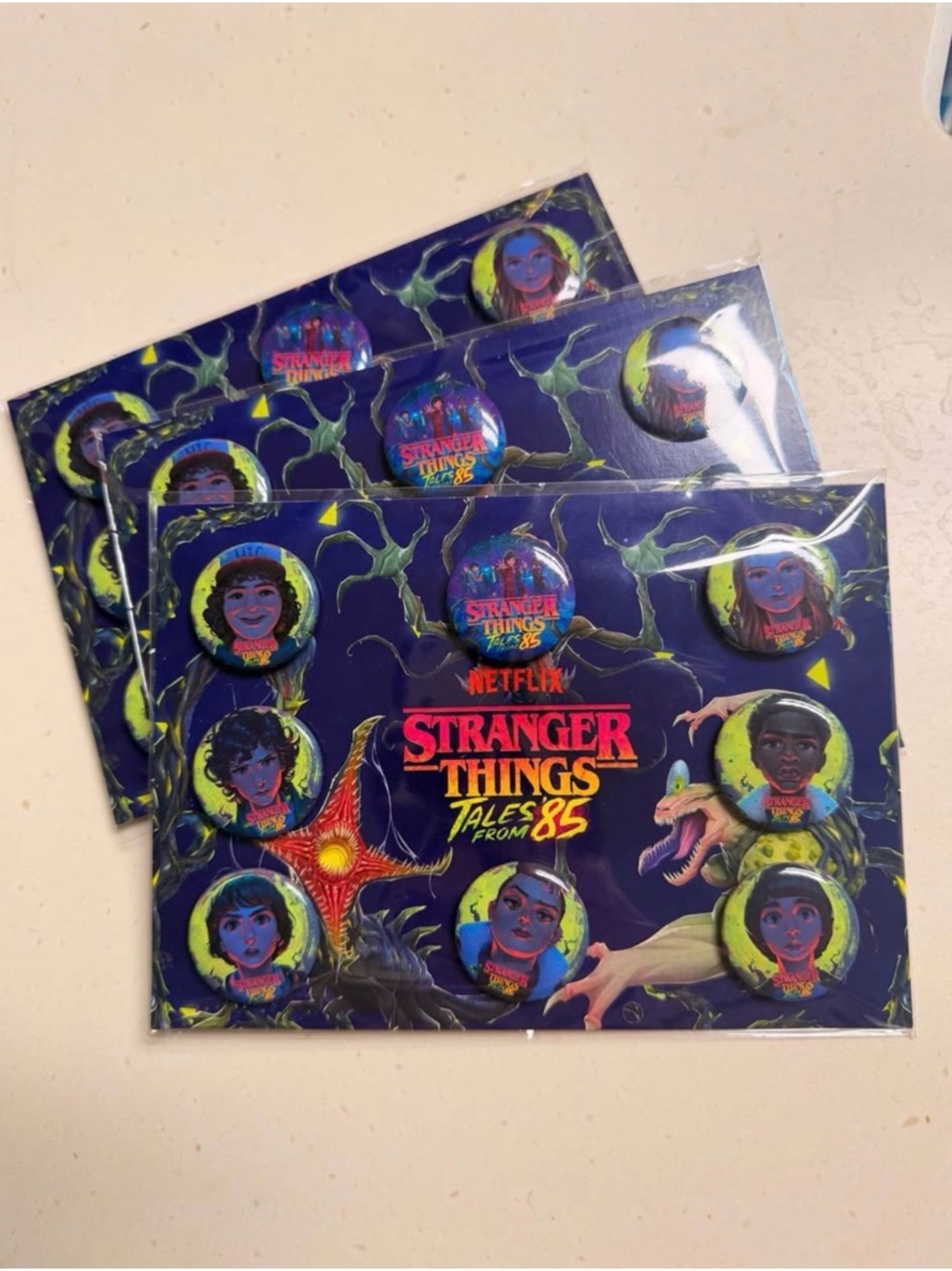 Stranger Things Tales from 85 exclusive pin set